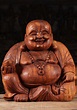 SOLD Wooden Fat & Happy Buddha of Prosperity 20" (#102bw20): Hindu Gods ...