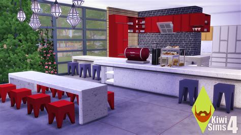 Sims 4 Ccs The Best Kitchen By Kiwisims 4