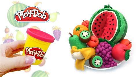 Play Doh Diy Miniature Fruits Dough Fruits For Kids Youtube
