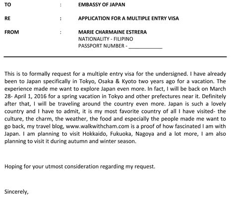 You can follow these as visa recommendation letter sample by an employer or visa recommendation letter for employee. Sample of employment letter for japan visa application ...