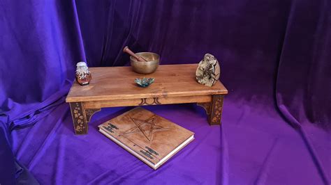 Altar Table Witches Altar Table Witchcraft Supplies Etsy Uk