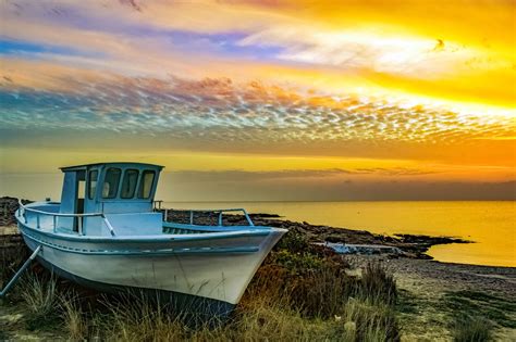 Boat Sea Seashore Free Photo On Pixabay