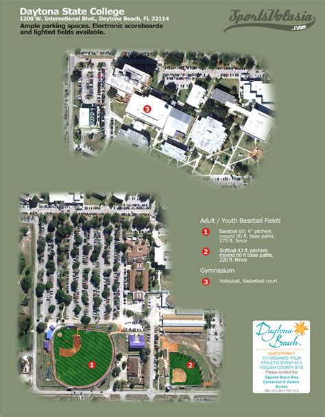 Daytona State College Campus Map Map