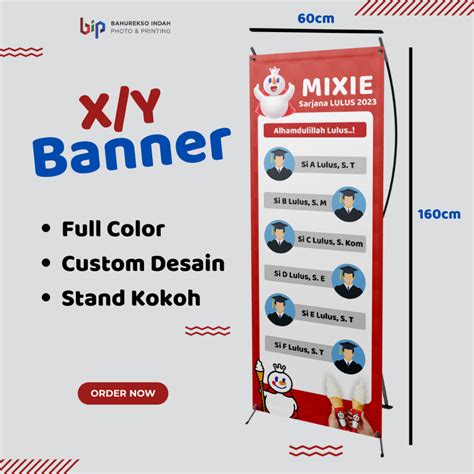 Jual Paket Stand Banner Xbanner Ybanner Acara Wisuda Kelulusan Shopee