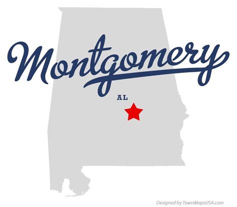 Map Of Montgomery Alabama Al Montgomery Alabama Montgomery Alabama