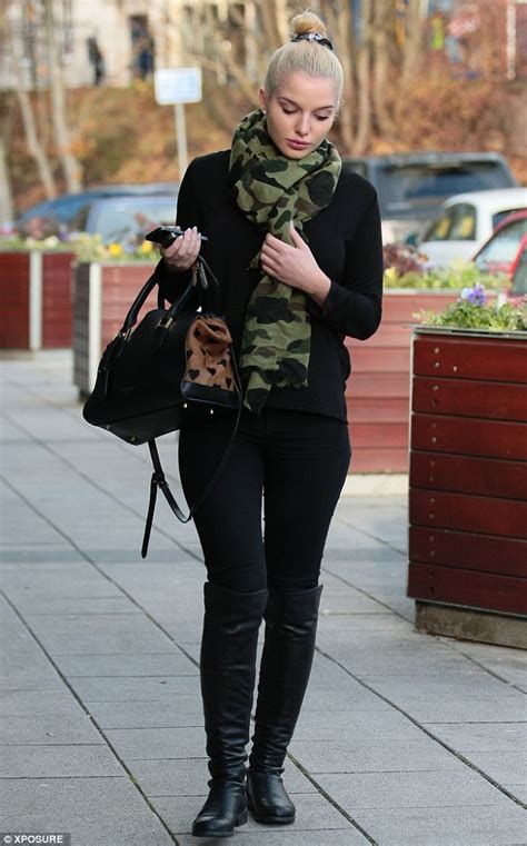 Helen Flanagan Leaves The Winter Coat At Home And Braves The Cold In A