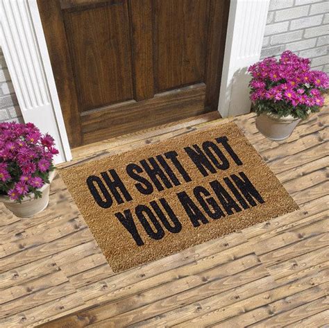 23 Products Thatll Make Your Home Obscene Af Home Funny Doormats Front Door Mats