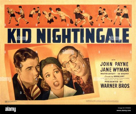 Kid Nightingale From Left John Payne Jane Wyman Walter Catlett