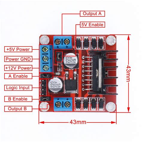Arduino And Motor Driver L N Separate Power Supply Circuit