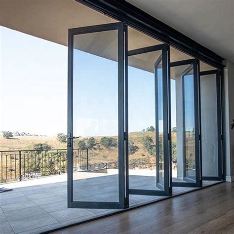 China Residential Exterior French Glass Doors Balcony Sliding Glass