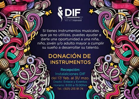 Convoca Dif A Sumarse A Campaña De Donación De Instrumentos Musicales