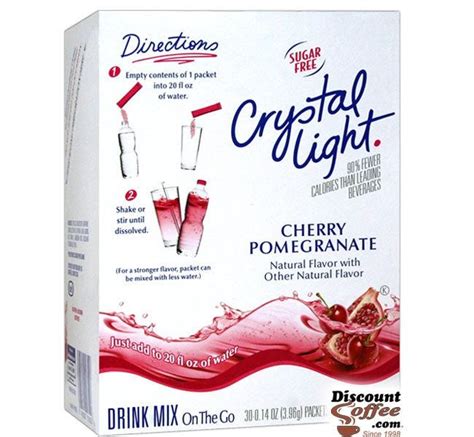 Crystal Light Cherry Pomegranate On The Go Sugar Free Crystal Light