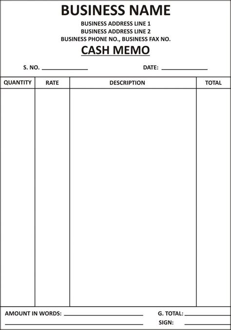 Explore Our Image Of Cash Invoice Template Invoice Format Invoice