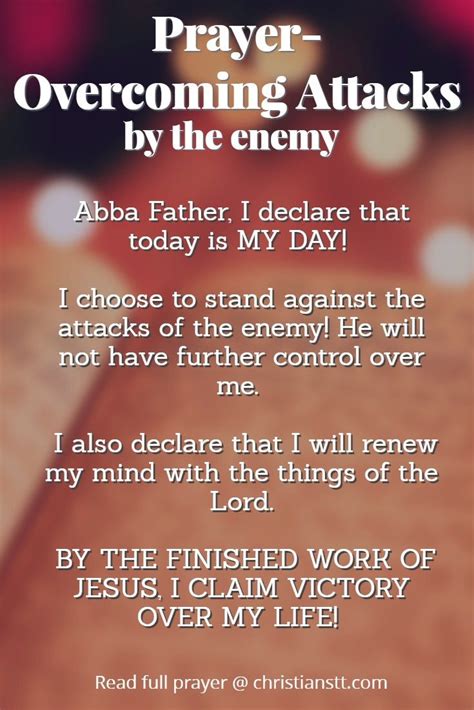Defeating The Enemy A Powerful Prayer For Overcoming Attacks