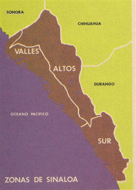 Mapa De Sinaloa