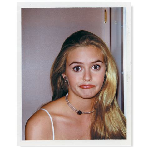 alicia silverstone as cher behind the scenes polaroid cast of clueless clueless movie