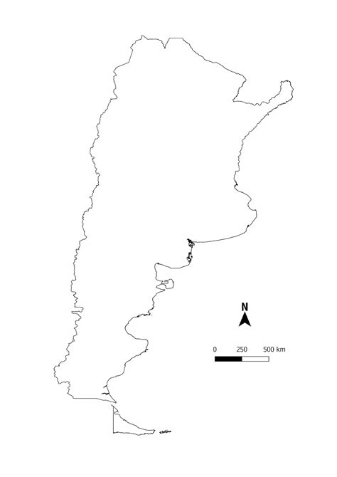 Mapa Mudo Argentina