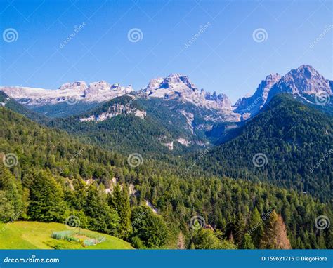 Amazing Landscape In The Dolomites North Italy Stock Image Image Of