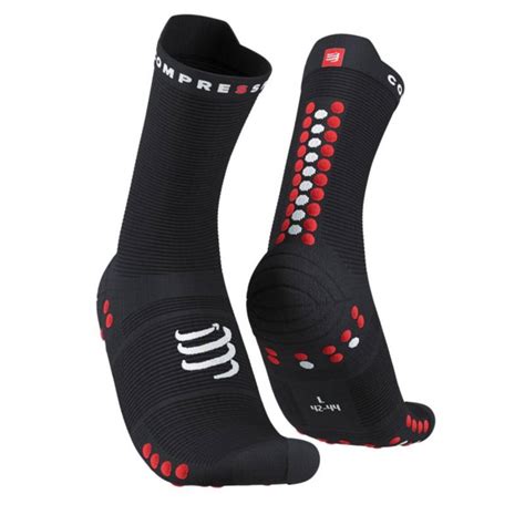 Compressport Calcetines De Running Pro Racing Socks V40 Run High Blackred
