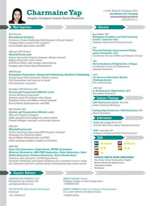 Resume Layout Teal Green Resume Layout Work Experience Teal Green