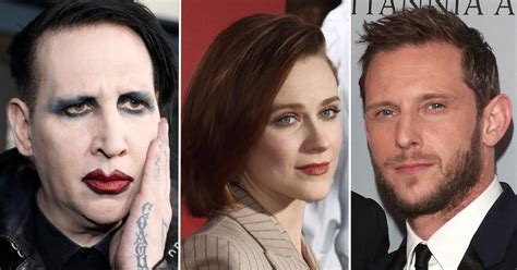 marilyn manson s ex evan rachel wood tells jamie bell she s scared for their son s safety