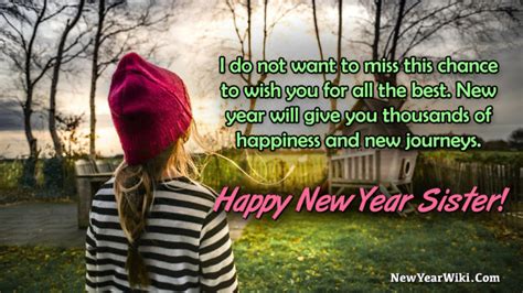 Happy New Year Wishes For Sister 2024 New Year Wiki