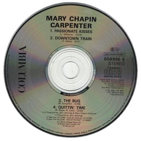 Mary Chapin Carpenter Passionate Kisses Uk Cd Single Cd5 5 67187