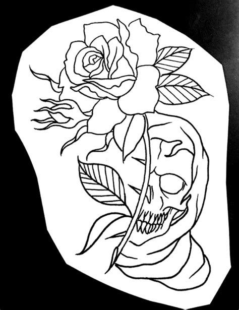 Outline Tattoo Stencil Drawings