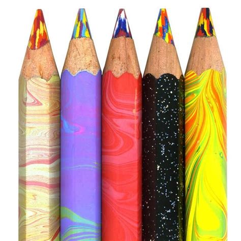 Getty Marbled Tricolor Pencil Colored Pencils Drawing Supplies Pencil