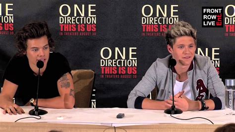 One Direction This Is Us New York Press Conference With Harry And Niall