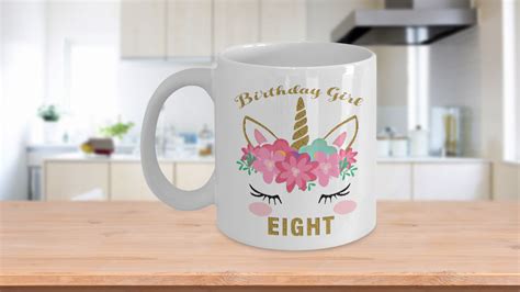 Feel free to post pictures and videos of cute things. Birthday girl eight-kids unicorn cup mug-kids unicorn 8th ...