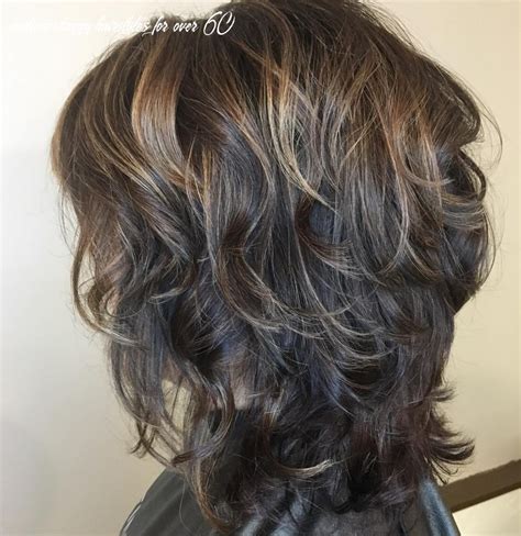 This is light hairstyle with wavy ends that give a finely arranged haircut. 9 Medium Shaggy Hairstyles For Over 60 - Undercut Hairstyle