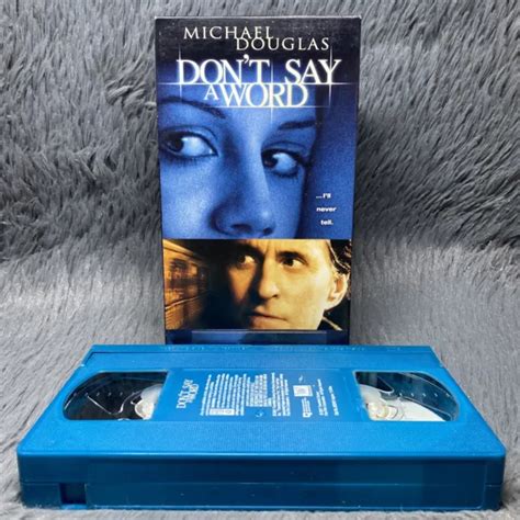 Dont Say A Word Vhs 2001 20th Century Fox Michael Douglas Thriller