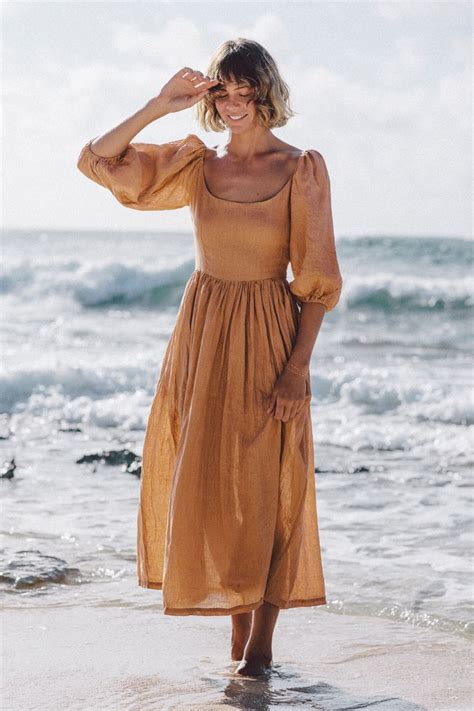 The Bellflower Dress In Clay — Kara Thoms Timeless Dress Style