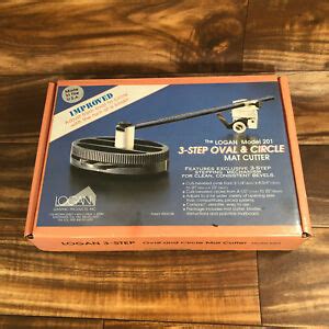 Logan 3 Step Oval And Circle Mat Cutter Model 201 Bevel Cuts NOS New