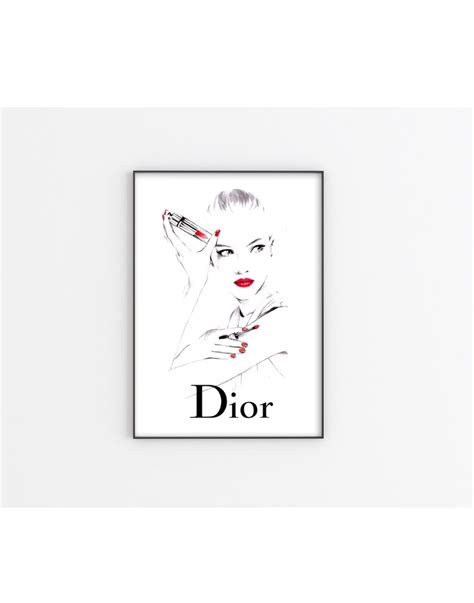 Dior Wall Art Digital Download Etsy