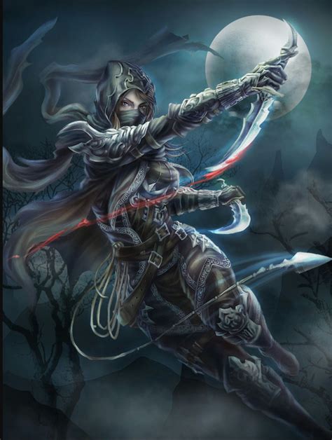 Αποτέλεσμα εικόνας για Fantasy Assassin Female Fantasy Girl Fantasy Warrior Character Art