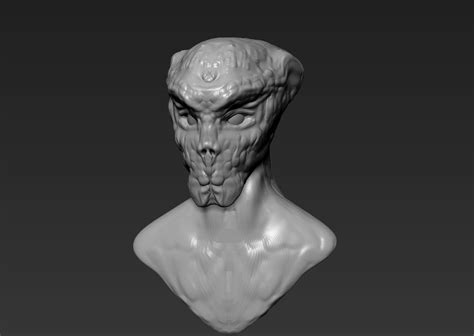 Alien Head 8 3d Model 3d Printable Cgtrader