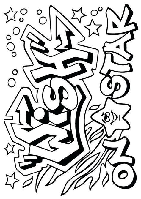 Swag Graffiti Coloring Pages At Getdrawings Free Download