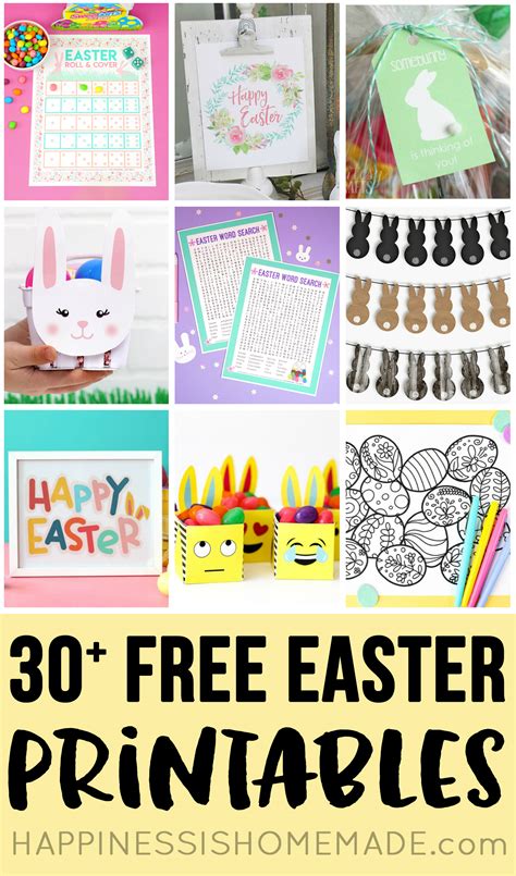 30 Totally Free Easter Printables Happiness Is Homemade