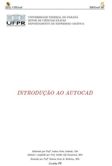 Apostila Autocad Professora Zuleica Faria De Medeiros