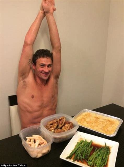 Olympic Swimmer Ryan Lochte Shares A Photo Of His 10000 Calorie Diet Daily Mail Online