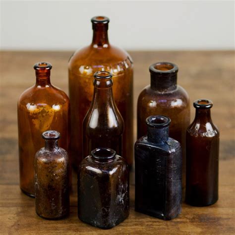 Brown Apothecary Bottles Assorted Brown Glass Apothecary Jars Vases