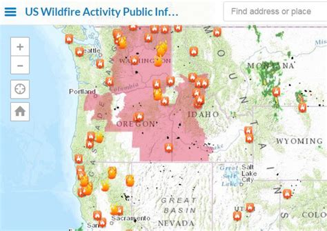 Wa State Wildfire Map Printable Map