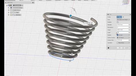 Autodesk Fusion 360 Tutorialapplication Of Coil Tool In Autodesk