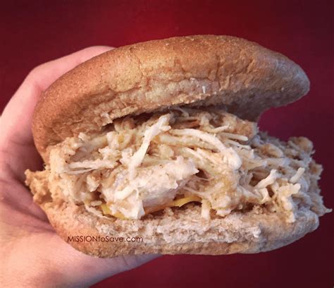 Our favorite shredded chicken recipe. creamy shredded chicken sandwiches