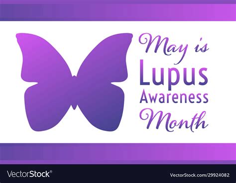 May Is Lupus Awareness Month Holiday Concept Vector Image