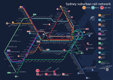 Transit Maps Unofficial Map Future Sydney Rail Network By U