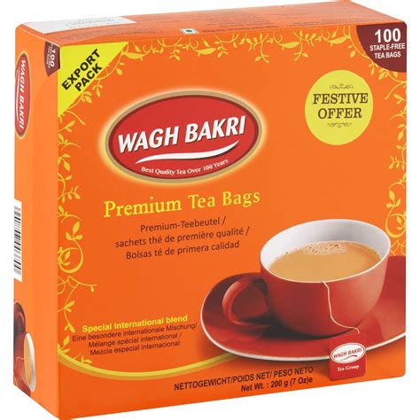 Madura premium blend tea bags 100 pack 200g madura premium blend tea bags 100 pack 200g $ 8. Wagh Bakri Premium Tea Bags 200g | Woolworths