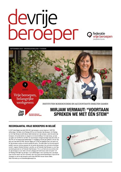 De Vrije Beroeper September 2018 By Jurgen Muys Issuu